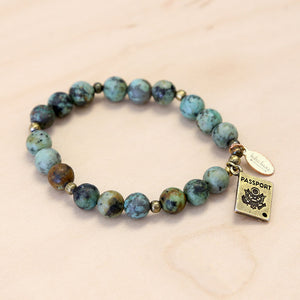 The Adrianna - African Turquoise Bracelet