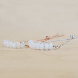 The Emerson - Moonstone bracelet with adjustable chain