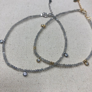 The Brittany - labradorite anklet