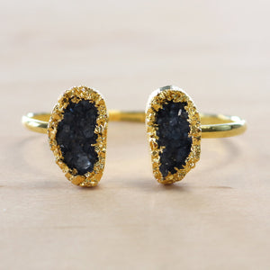 The Jocelyn - Gold Plated Druzy Bangle