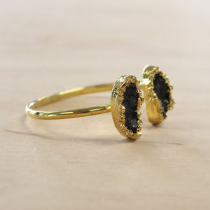 The Jocelyn - Gold Plated Druzy Bangle