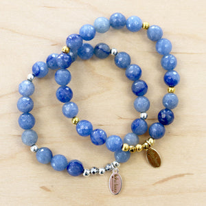 The Reese - Blue Agate Bracelet
