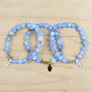 The Millie  - Blue Lace Fire Agate