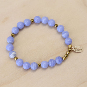 The Vivian - Blue Agate Bracelet
