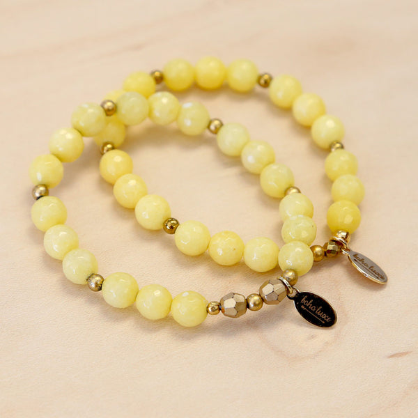 The Amber - Yellow Jade Bracelet