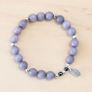 The Celia - Grey Jade Bracelet