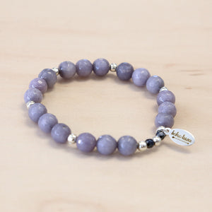 The Celia - Grey Jade Bracelet