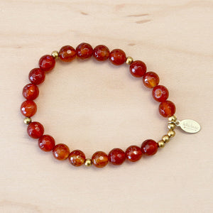 The Adele - Carnelian Jade Bracelet