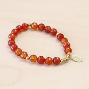 The Adele - Carnelian Jade Bracelet