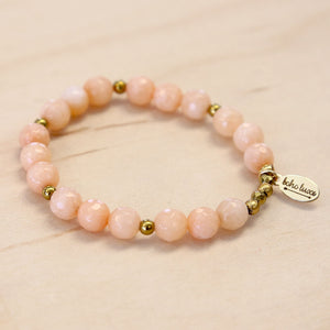 The Marina - Peach Jade Bracelet