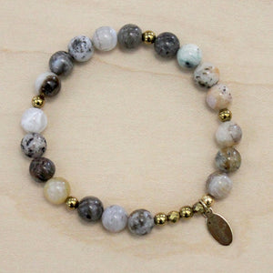 The Willa -  Bamboo Agate Bracelet