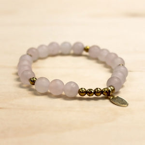 The Ashley - Frosted Quartz Bracelet