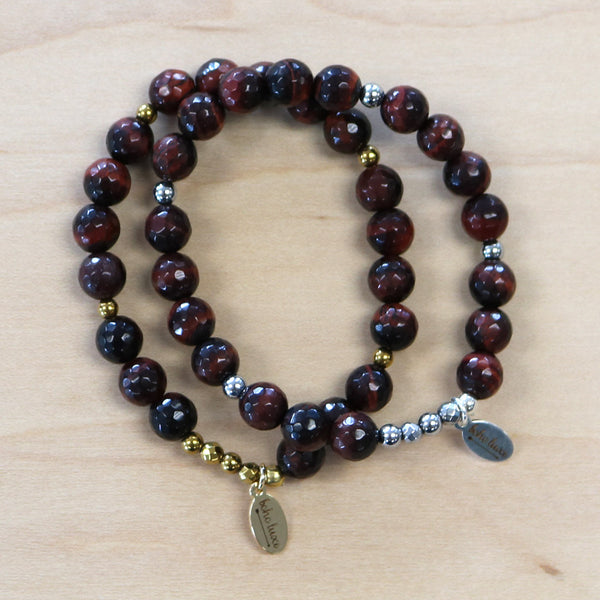 The Elle - Tigers Eye Semi-Precious Bracelet