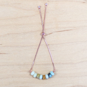 The Emerson - Amazonite bracelet with adjustable chain