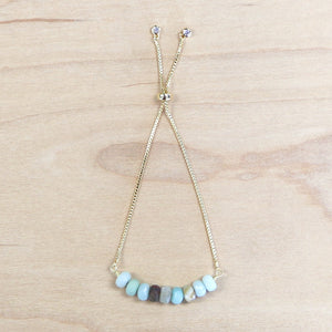 The Emerson - Amazonite bracelet with adjustable chain