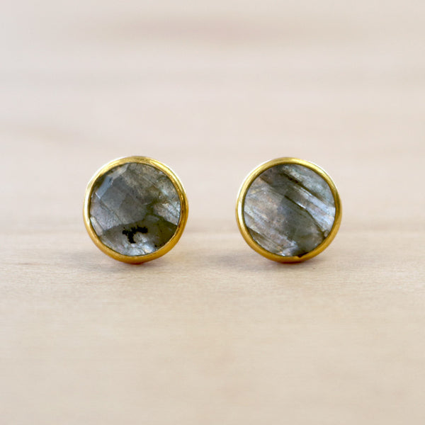 The Callie - Labradorite Studs