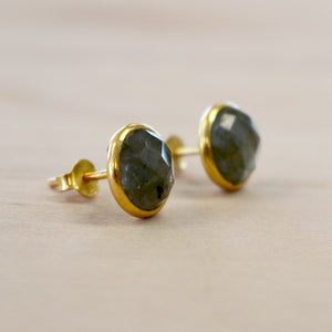 The Callie - Labradorite Studs