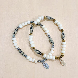 The Darla - Dalmatian jasper  - Semi-precious beads