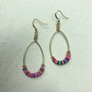 The Jennifer - mutil-colored  hoop earrings