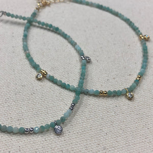 The Brittany - Amazonite anklet