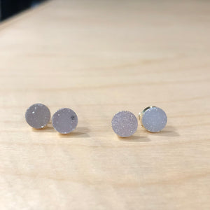 The Mare - gold druzy Studs