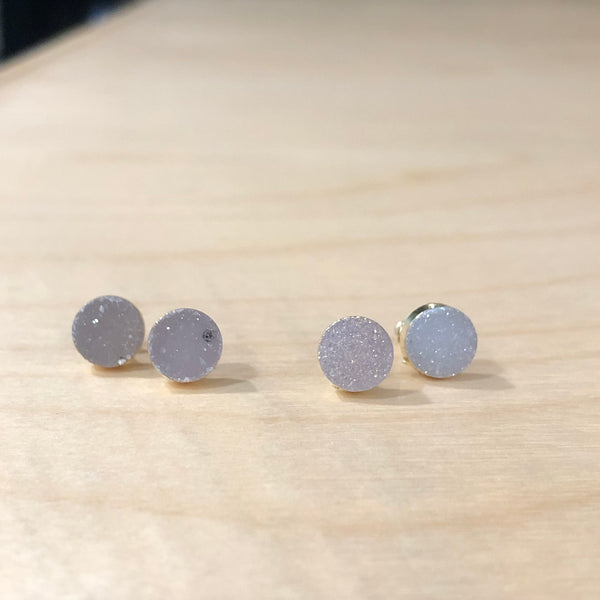 The Mare - gold druzy Studs