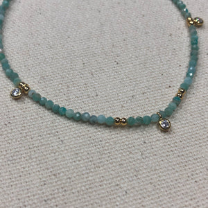 The Brittany - Amazonite anklet