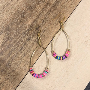 The Jennifer - mutil-colored  hoop earrings