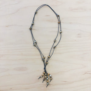 The Amanda - Picture jasper - Semi-Precious Lariat Necklace