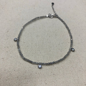 The Brittany - labradorite anklet