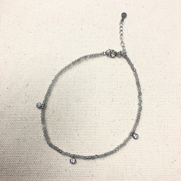 The Brittany - labradorite anklet