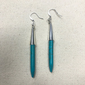 The Jacqueline  - turquoise spike earrings