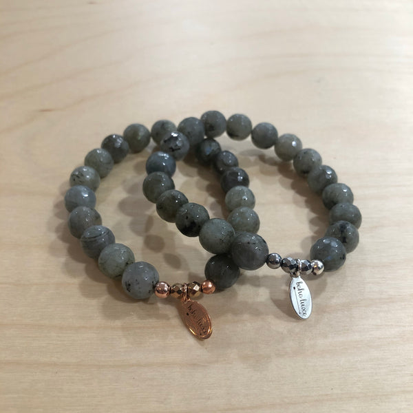 The Allie  - labradorite Semi-precious beads