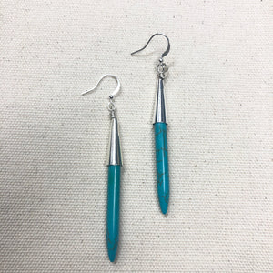 The Jacqueline  - turquoise spike earrings