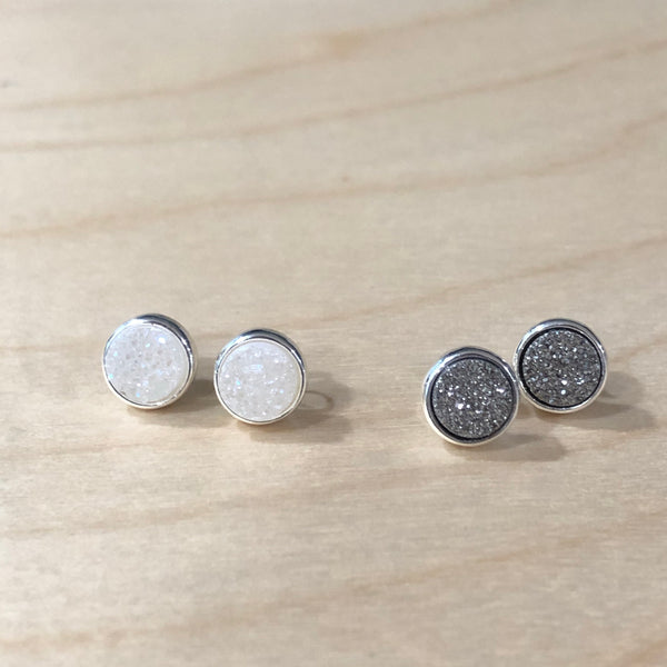 The Mare - druzy Studs