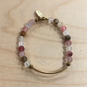 The Ashley -  Cherry quartz bracelet